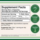 Double Wood Supplements Ashwagandha 120 Kapszula
