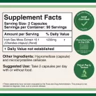 Double Wood Supplements Irish Sea Moss - Ír moszat 180 Kapszula