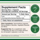 Double Wood Supplements PQQ (Pyrroloquinoline quinone) 60 Kapszula