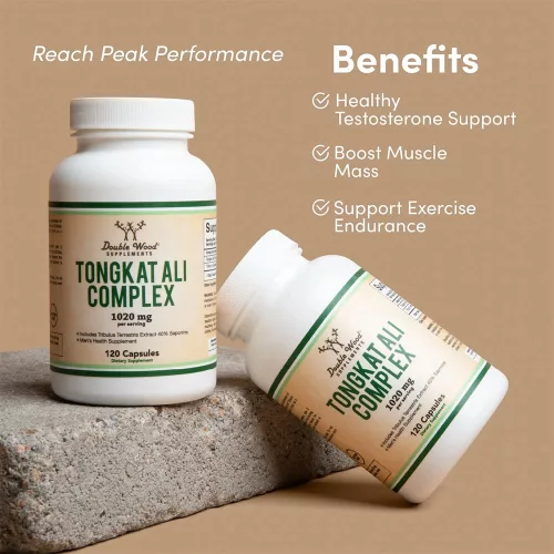 Double Wood Supplements Tongkat Ali Extract 120 Kapszula