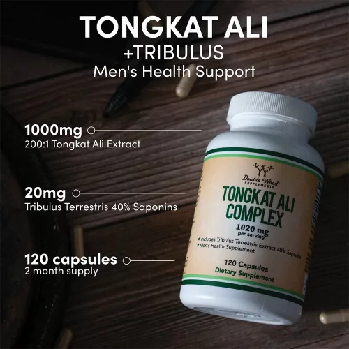 Double Wood Supplements Tongkat Ali Extract 120 Kapszula