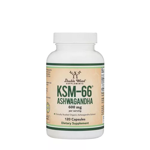 Double Wood Supplements KSM-66 Ashwaganda 600 mg 120 Kapszula