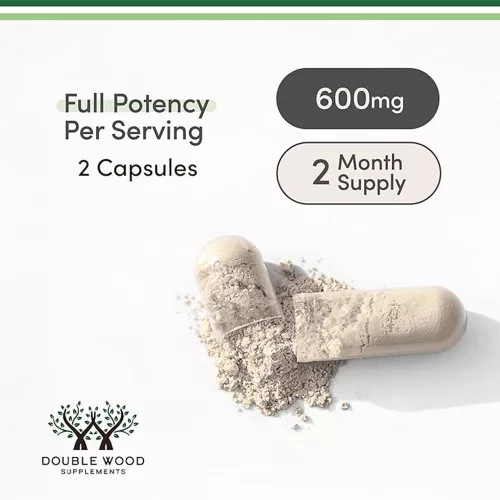 Double Wood Supplements KSM-66 Ashwaganda 600 mg 120 Kapszula