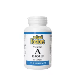 Natural Factors Vitamin A 10,000 NE 90 Lágykapszula