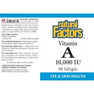 Natural Factors Vitamin A 10,000 NE 90 Lágykapszula