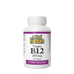 Natural Factors Vitamin B12 250 mcg 90 Tabletta
