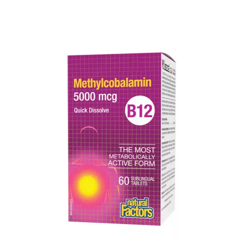 Natural Factors B12 Methylcobalamin 5,000 mcg 60 Tabletta