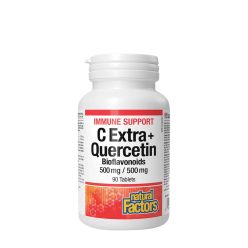   Natural Factors C Extra + Kvercetin Bioflavonoidok 500 mg / 500 mg 90 Tabletta