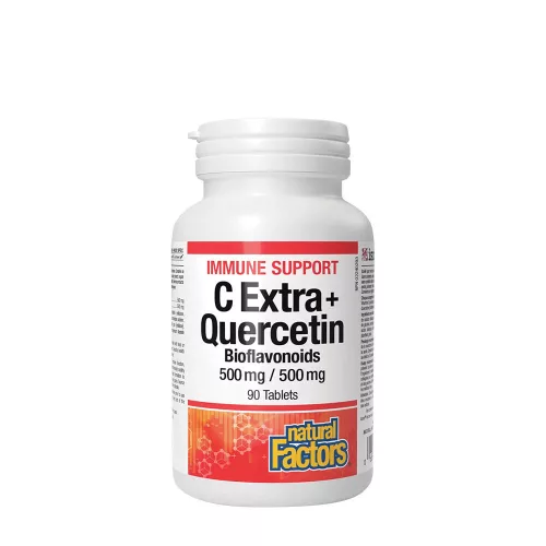 Natural Factors C Extra + Kvercetin Bioflavonoidok 500 mg /500 mg 90 Tabletta