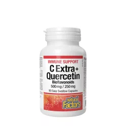   Natural Factors C Extra + Kvercetin Bioflavonoidok 500 mg/250 mg 90 Kapszula