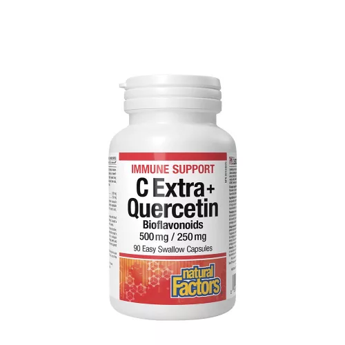 Natural Factors C Extra + Kvercetin Bioflavonoidok 500 mg/250 mg 90 Kapszula
