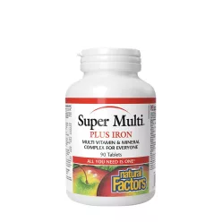 Natural Factors Super Multi Plus Iron 90 Tabletta