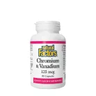 Natural Factors Chromium & Vanadium 125 mcg 90 Kapszula