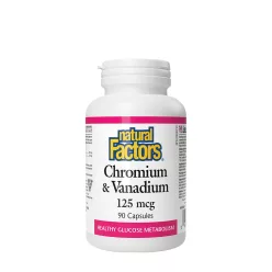 Natural Factors Chromium & Vanadium 125 mcg 90 Kapszula