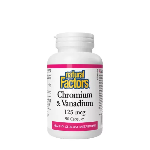 Natural Factors Chromium & Vanadium 125 mcg 90 Kapszula