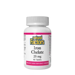 Natural Factors Vas Kelát 25 mg 90 Tabletta