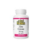 Natural Factors Zinc Citrate 50 mg 180 Tabletta