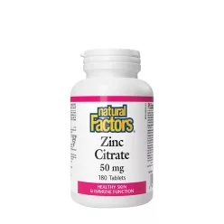 Natural Factors Zinc Citrate 50 mg 180 Tabletta