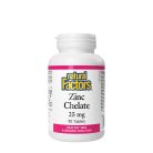 Natural Factors Zinc Chelate 25 mg 90 Tabletta