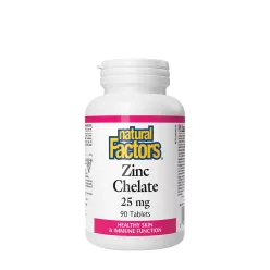 Natural Factors Zinc Chelate 25 mg 90 Tabletta