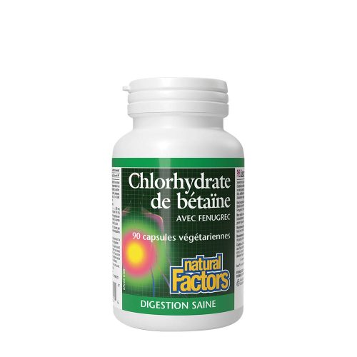 Natural Factors Betaine Hydrochloride with Fenugreek 90 Kapszula