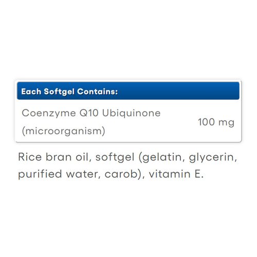 Natural Factors Coenzyme Q10 100 % Natural 100 mg 60 Lágykapszula