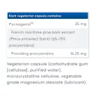 Natural Factors Pycnogenol 25 mg Pine Bark Extract 60 Kapszula