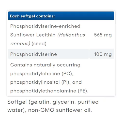 Natural Factors PS foszfatidil-szerin 100 mg 60 Lágykapszula