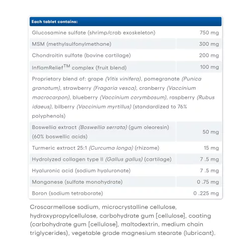 Natural Factors OsteoMove Joint Care Extra Strength 120 Tabletta