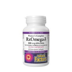   Natural Factors Women’s Complete RxOmega-3 300 mg EPA/DHA 60 Lágykapszula
