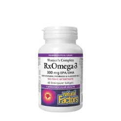   Natural Factors Women’s Complete RxOmega-3 300 mg EPA/DHA 60 Lágykapszula