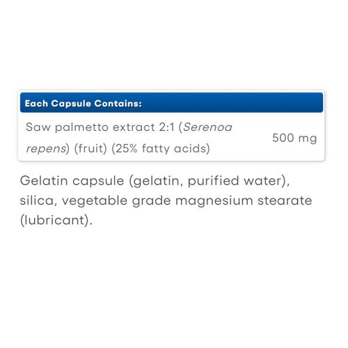 Natural Factors Fűrészpálma 500 mg 90 Kapszula
