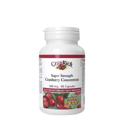 Natural Factors Super Strength Cranberry Concentrate 500 mg 90 Kapszula