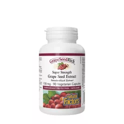  Natural Factors Super Strength Grape Seed Extract 100 mg - Szőlőmag Kivonat 90 Kapszula