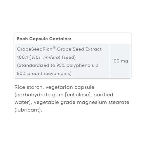 Natural Factors Super Strength Grape Seed Extract 100 mg - Szőlőmag Kivonat 90 Kapszula