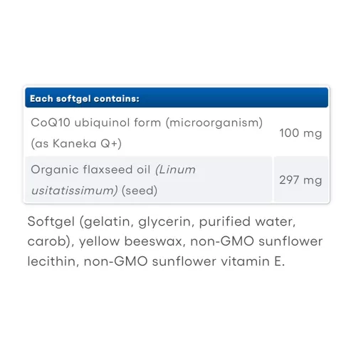 Natural Factors Ubiquinol Active CoQ10 100 mg 60 Lágykapszula