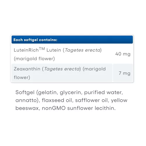 Natural Factors Lutein 40 mg with Zeaxanthin 60 Lágykapszula