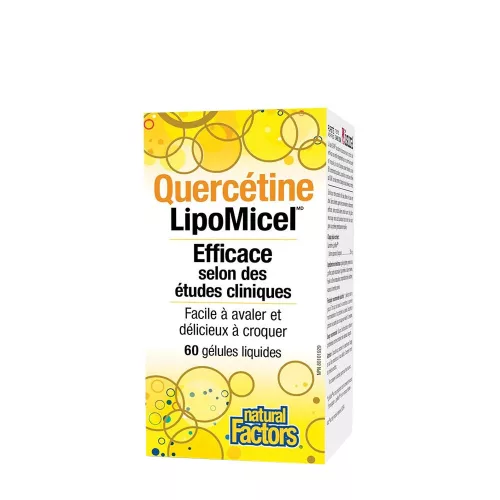 Natural Factors Quercetin LipoMicel 250mg 60 Lágykapszula