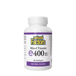  Natural Factors Vegyes E-vitamin természetes forrásból 400 NE 90 Kapszula