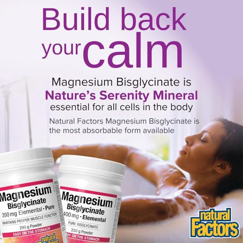 Natural Factors Magnesium Bisglycinate Pure 200 mg 290 g