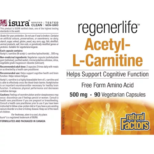 Natural Factors Acetyl-L-Carnitine 90 Kapszula