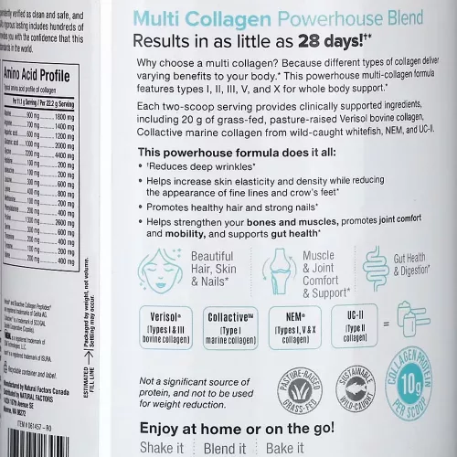 Natural Factors Total Body Multi Collagen 267 g