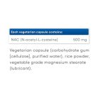 Natural Factors N-Acetyl-L-Cysteine (NAC) 500 mg 90 Kapszula