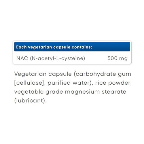 Natural Factors N-Acetyl-L-Cysteine (NAC) 500 mg 90 Kapszula