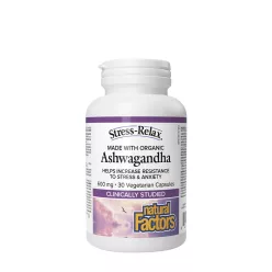Natural Factors Ashwagandha 600 mg, Stress-Relax 30 Kapszula