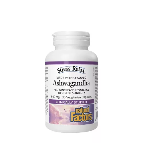 Natural Factors Ashwagandha 600 mg, Stress-Relax 30 Kapszula