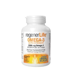   Natural Factors RegenerLife Omega-3 Ultra Strength 2200 mg 90 Lágykapszula