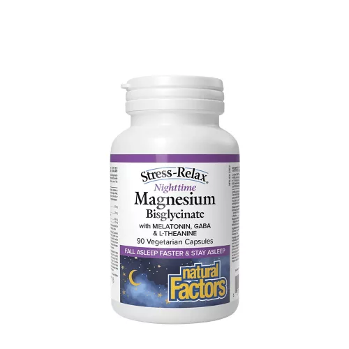 Natural Factors Stress-Relax Nighttime Magnesium Bisglycinate 90 Kapszula