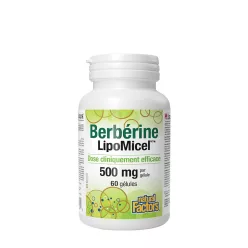   Natural Factors Berberine LipoMicel Matrix - 500 mg Berberine 60 Lágykapszula