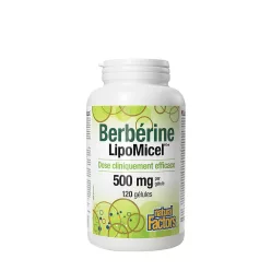   Natural Factors Berberine LipoMicel Matrix - 500 mg Berberine 120 Lágykapszula